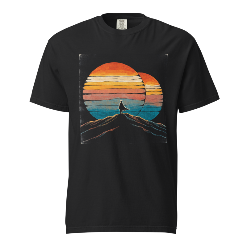 Twin Suns | Retro Space Opera Tee - Black