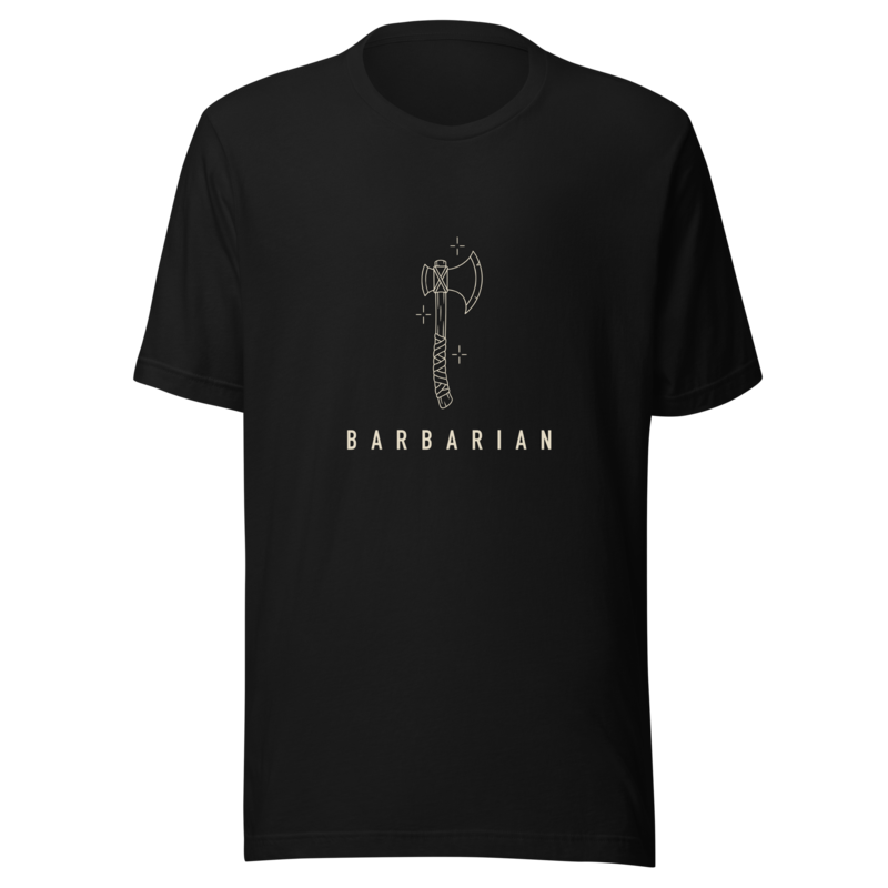 Barbarian | TTRPG Class Line - Black