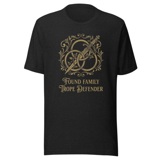 Found Family Trope Defender | Bookish Tee - Black Heather