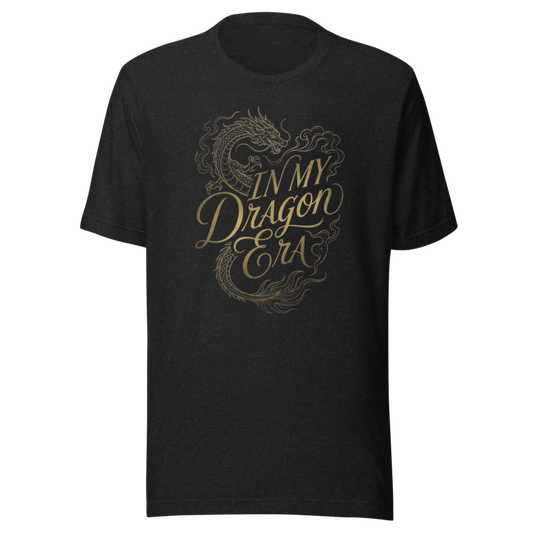 In My Dragon Era | Bookish Romantasy Tee - Black Heather