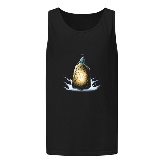Moon Runes | Retro Fantasy Tank - Black