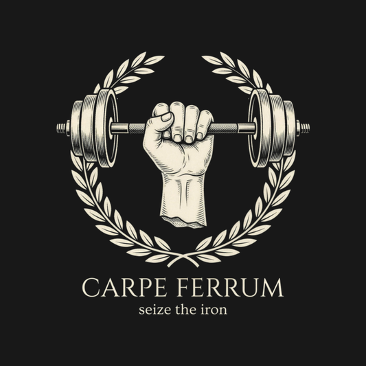Carpe Ferrum: Seize the Iron | Latin Gym Heavyweight Tee design artwork