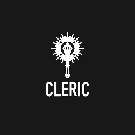 Cleric | TTRPG Class Embroidered Patch design artwork