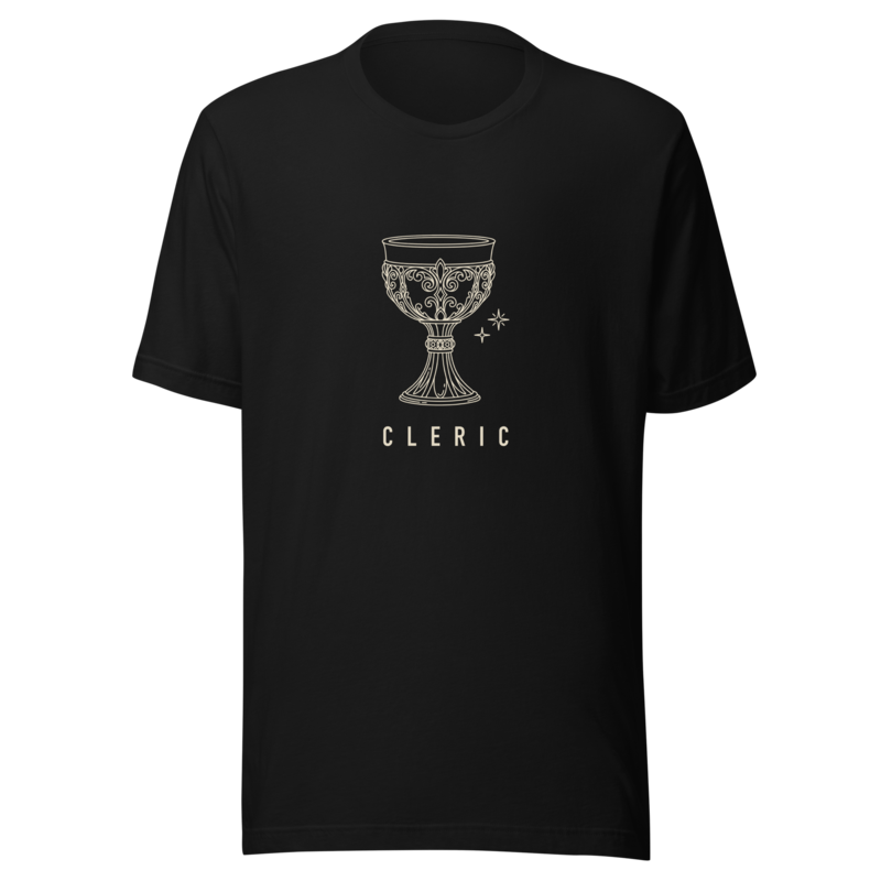 Cleric | TTRPG Class Line - Black