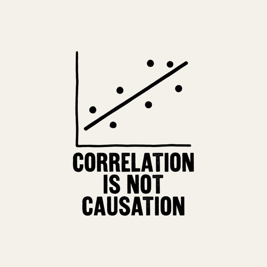 Correlation Is Not Causation | Statistics Tee design artwork