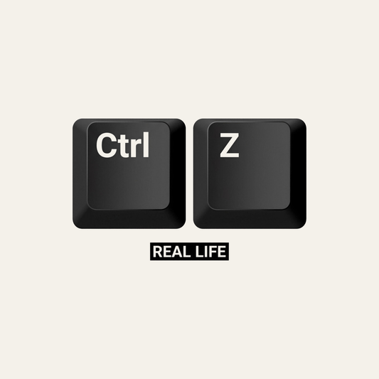 Ctrl+Z: Undo Real Life | Programmer Keyboard Tee design artwork