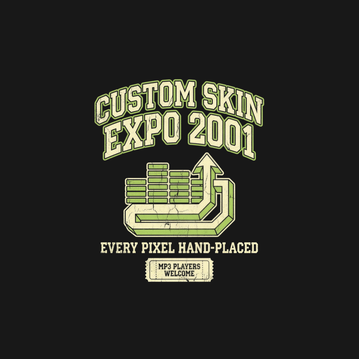 Custom Skin Expo 2001 | MP3 Era Tee design artwork