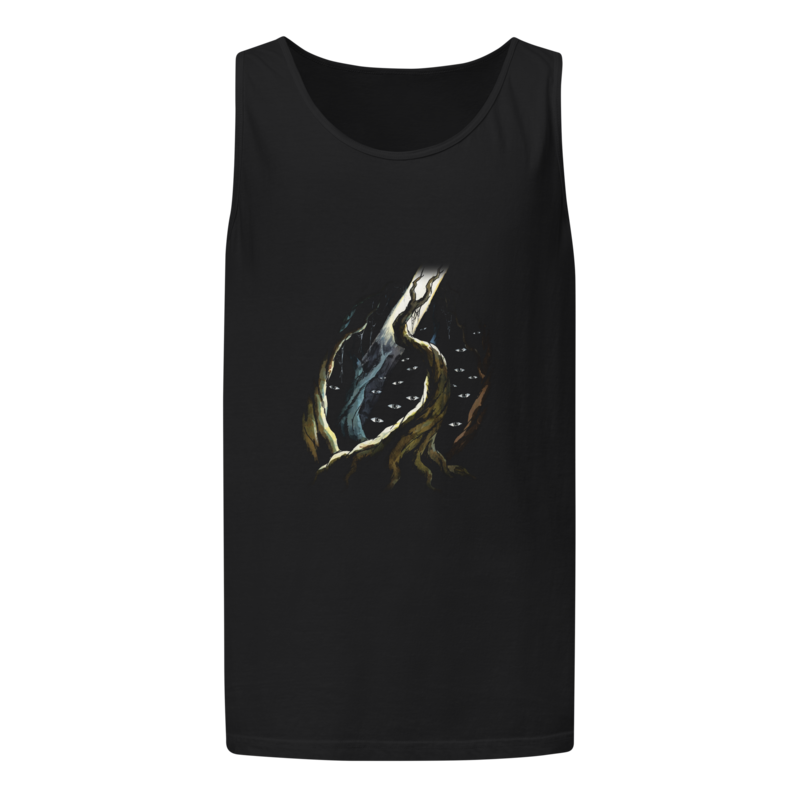 The Web Wood | Retro Fantasy Tank - Black