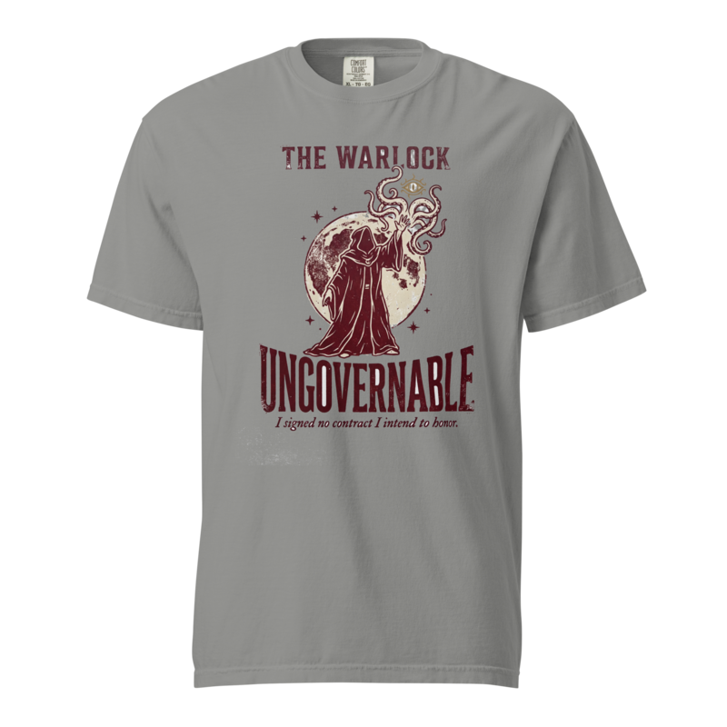 Warlock - Ungovernable | TTRPG Class Shirt | Vintage Tabletop RPG Tee
