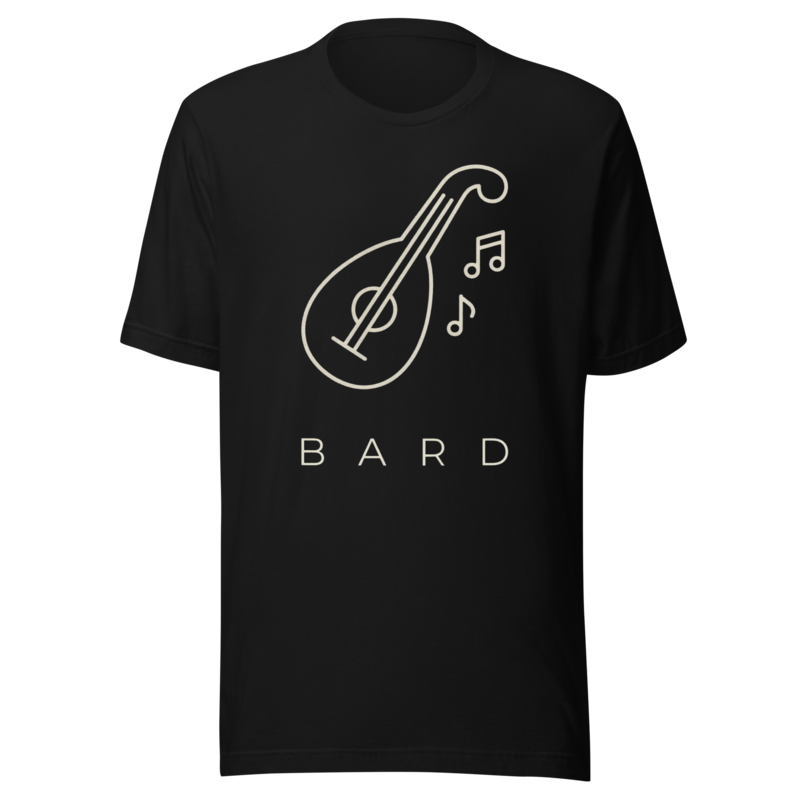 Bard | TTRPG Class Icon Tee - Black