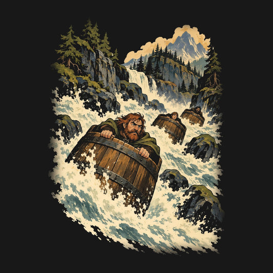 Downriver | Retro Fantasy design artwork