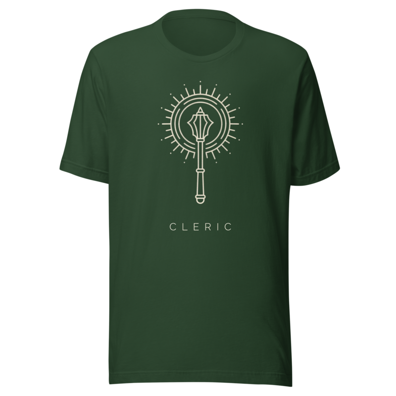 Cleric | TTRPG Class Icon Tee - Forest