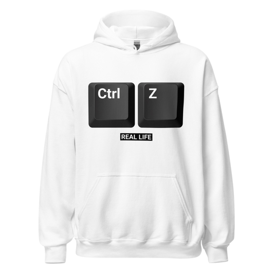 Ctrl+Z: Undo Real Life - Hoodie White