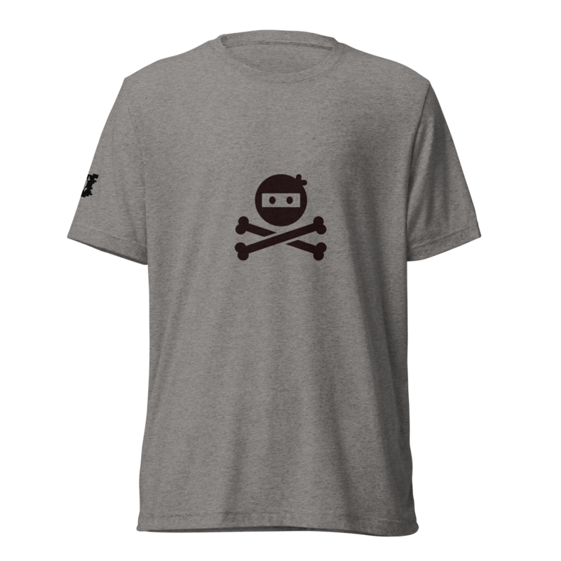 Pirate Ninja Shirt - Grey Triblend