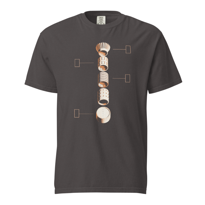 Pattern Nine | Retro Space Opera Tee - Graphite