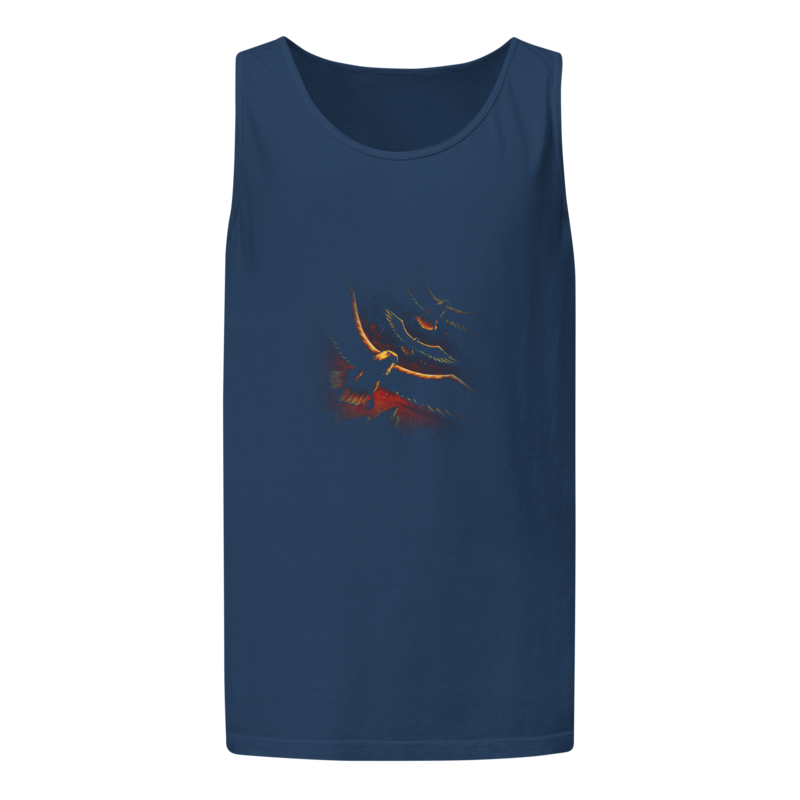 Over the Crags | Retro Fantasy Tank - True Navy