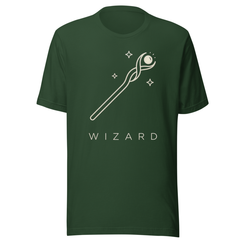 Wizard | TTRPG Class Icon Tee - Forest