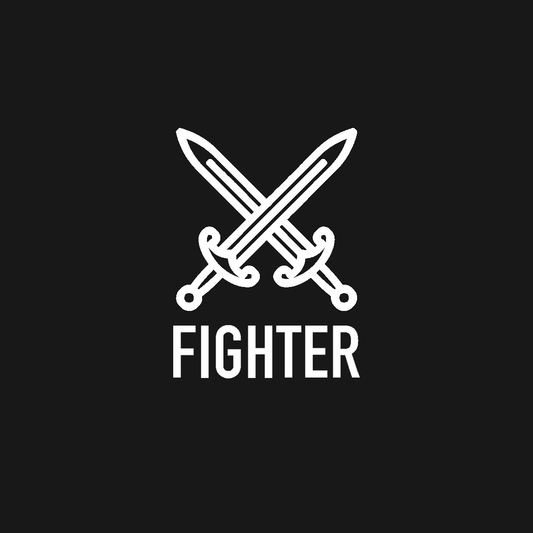 Fighter | TTRPG Class Embroidered Patch design artwork