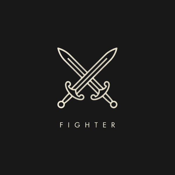 Fighter | TTRPG Class Icon Tee design artwork
