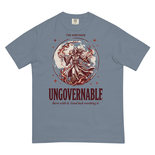 Sorcerer - Ungovernable | TTRPG Class Shirt | Vintage Tabletop RPG Tee