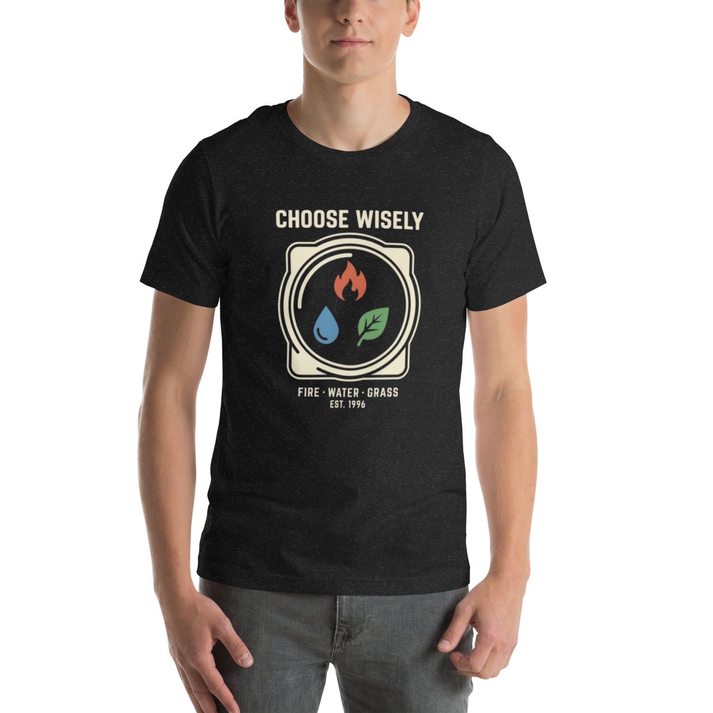Choose Wisely: Fire, Water, Grass | Retro Gamer Tee