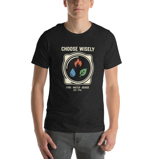 Choose Wisely: Fire, Water, Grass | Retro Gamer Tee