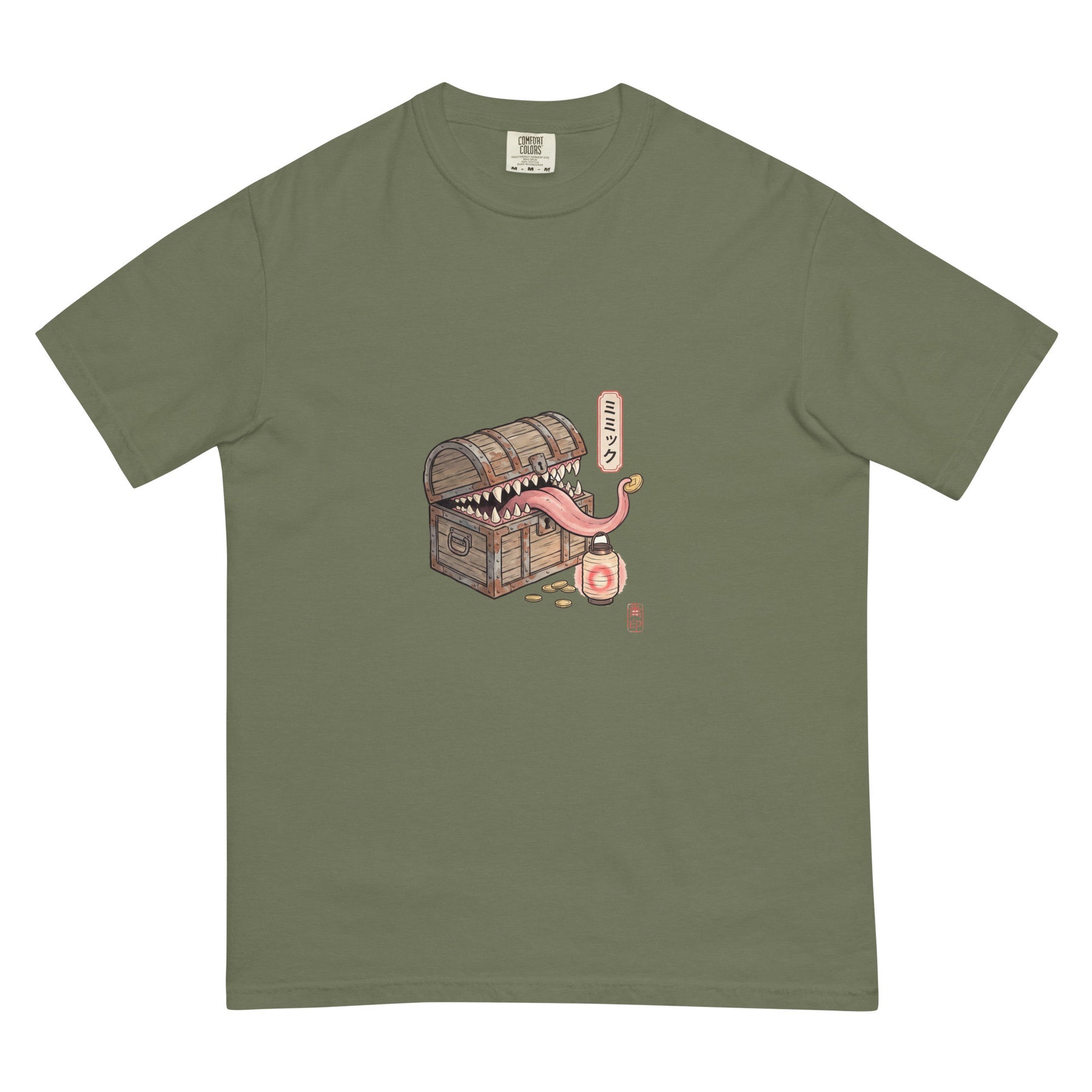The Mimic | TTRPG Monster Woodblock Shirt | Vintage Tee