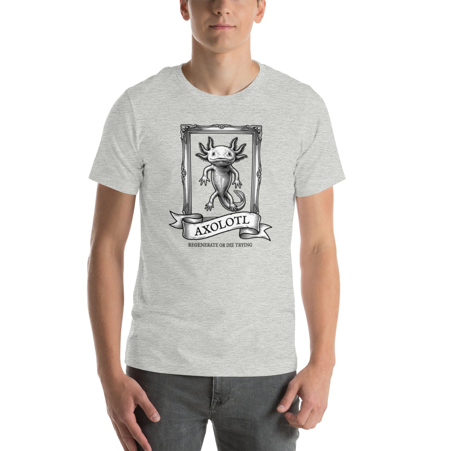 Axolotl — Regenerate or Die Trying | Vintage Science Tee
