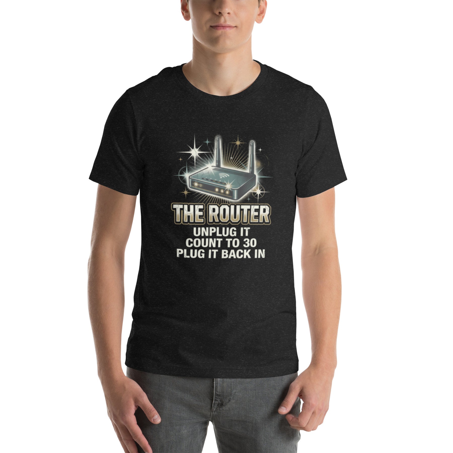 The Router: Unplug It, Count to 30 | Bootleg Tribute Tee