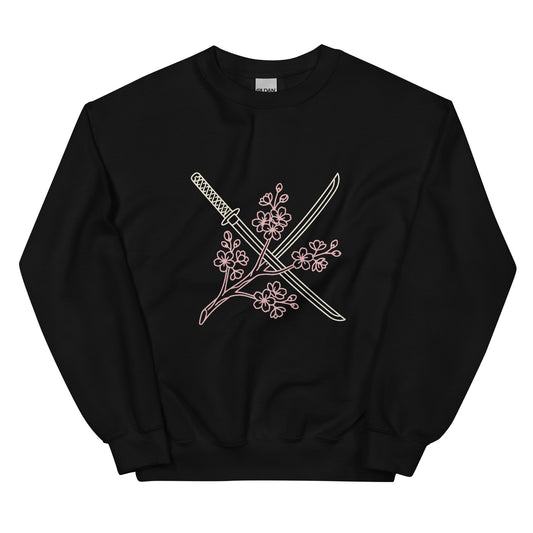 Samurai Katana | Cherry Blossom Crewneck