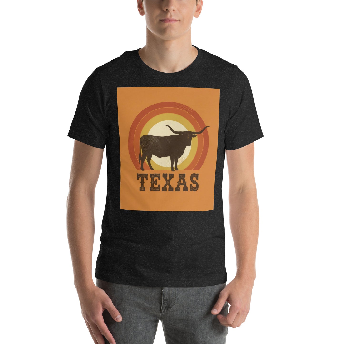 Texas Longhorn Sunset | Retro Western Tee