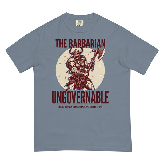 Barbarian - Ungovernable | TTRPG Class Shirt | Vintage Tabletop RPG Tee