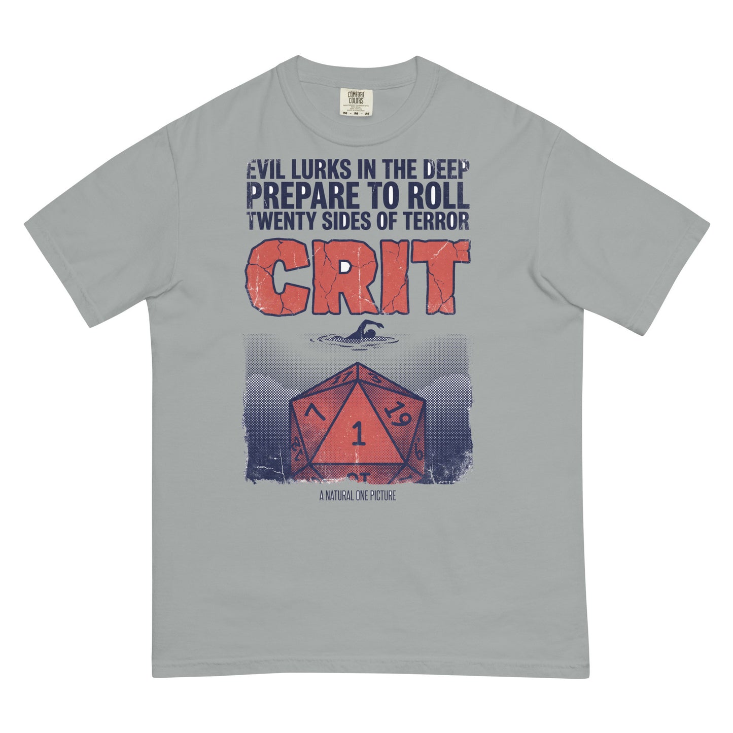 CRIT | Movie Poster Parody TTRPG Shirt | Vintage Horror Tee