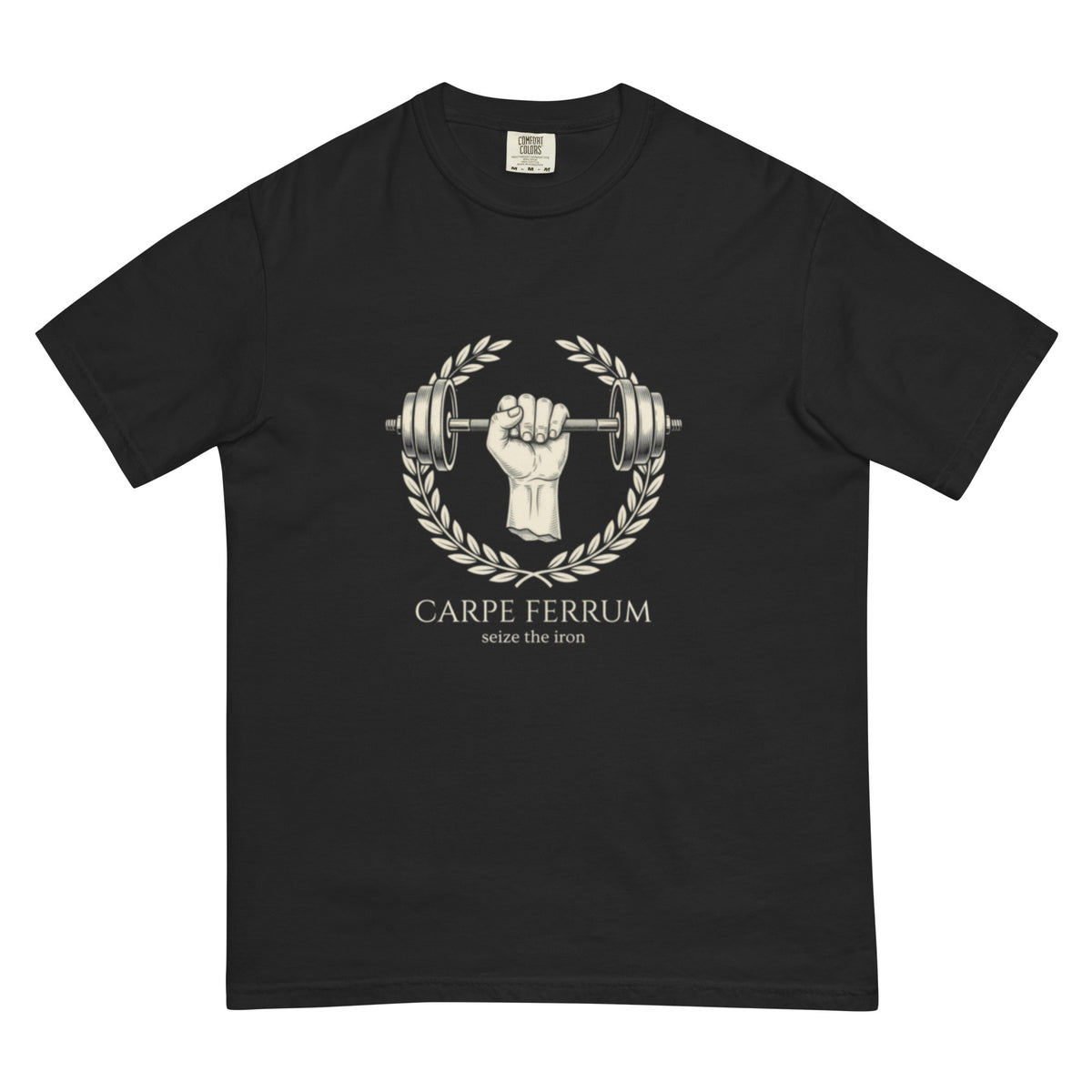 Carpe Ferrum: Seize the Iron | Latin Gym Heavyweight Tee