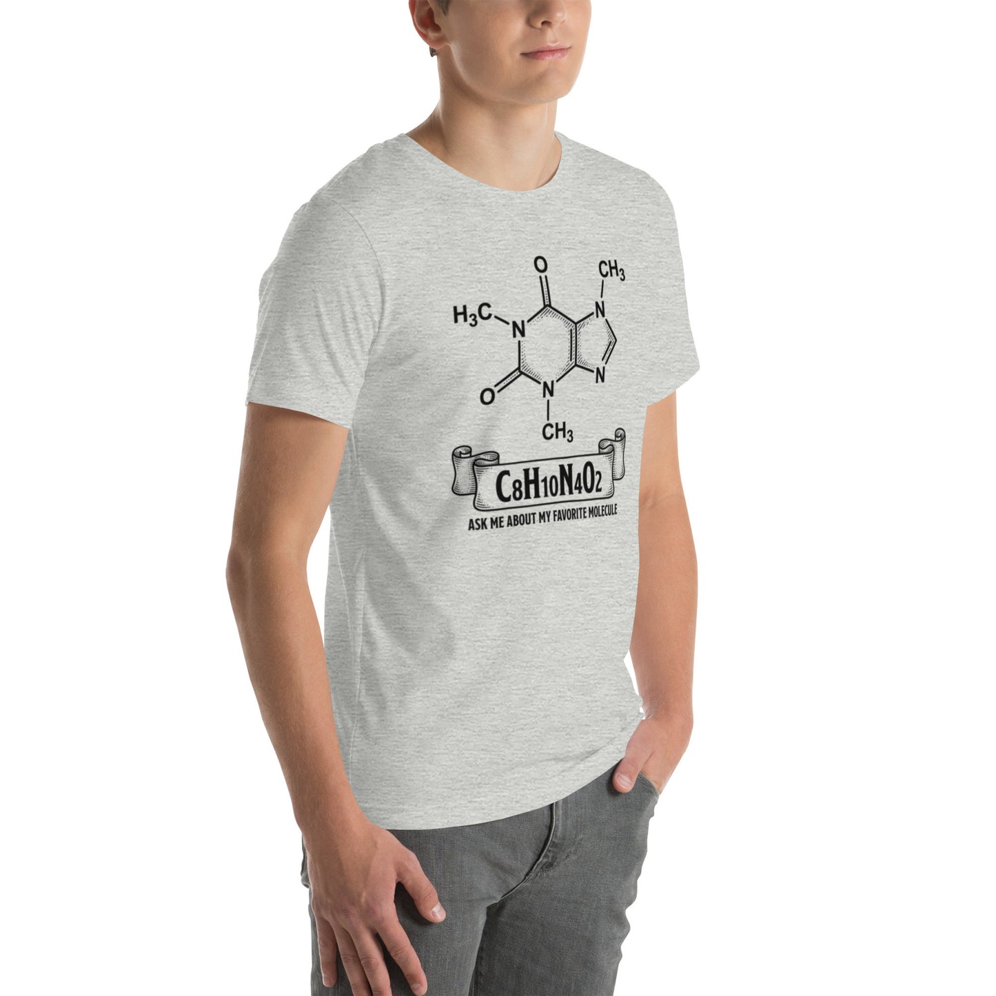 C8H10N4O2: Ask Me About My Favorite Molecule | Chemistry Tee