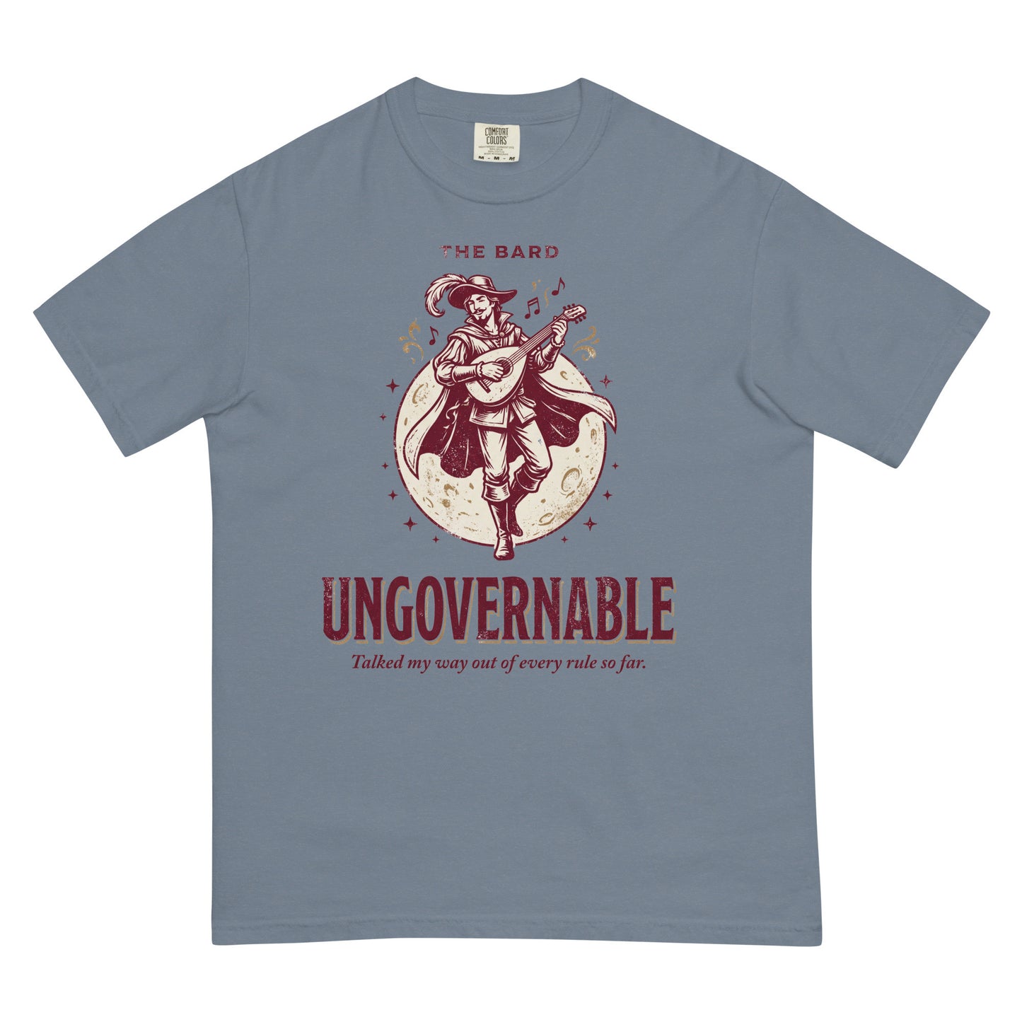 Bard - Ungovernable | TTRPG Class Shirt | Vintage Tabletop RPG Tee