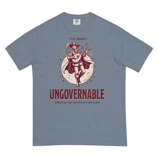 Bard - Ungovernable | TTRPG Class Shirt | Vintage Tabletop RPG Tee