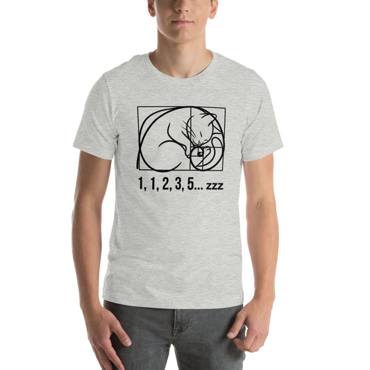Fibonacci Cat — 1, 1, 2, 3, 5... zzz | Math Cat Tee
