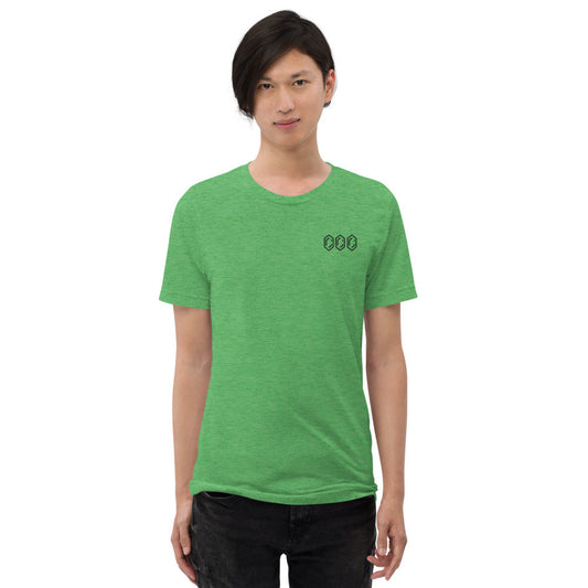 Rupee Green Triblend Embroidered T-shirt