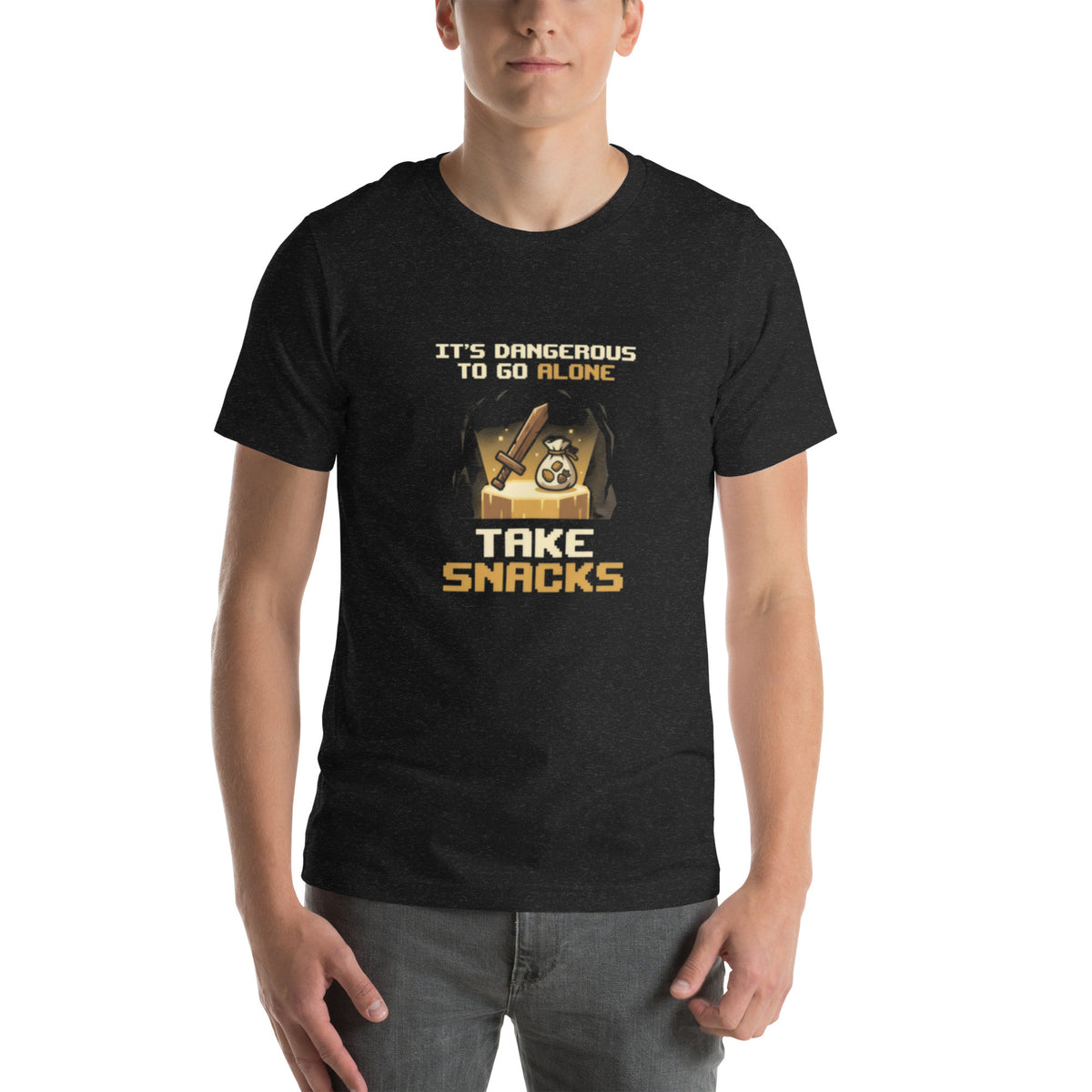 It's Dangerous to Go Alone. Take Snacks. | Gamer Tee