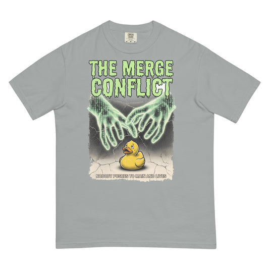 The Merge Conflict | Programmer Horror Poster Shirt | Coder Tee