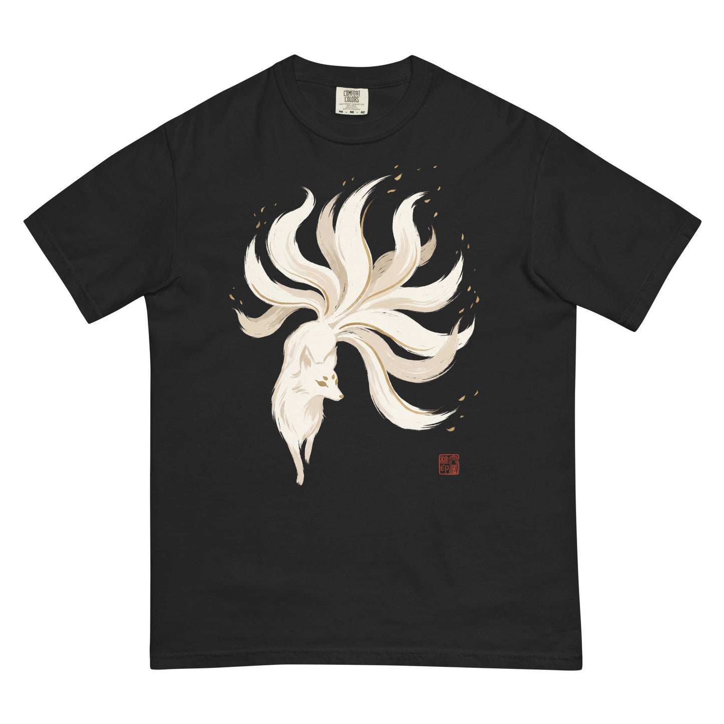 Kitsune Ink | Japanese Fox Sumi-e Shirt | Vintage Tee