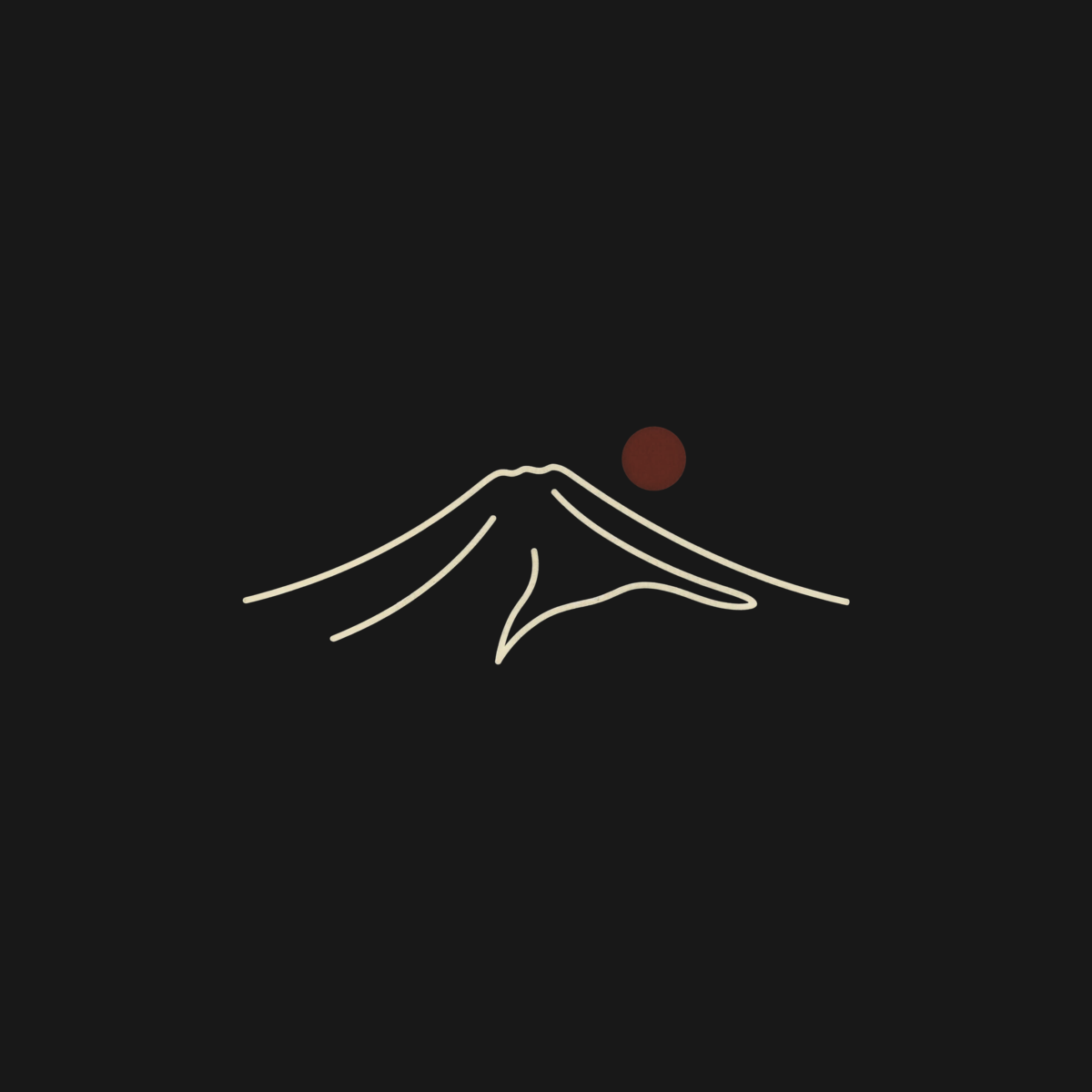 Fuji Minimal | Japanese Minimalist Tee design artwork