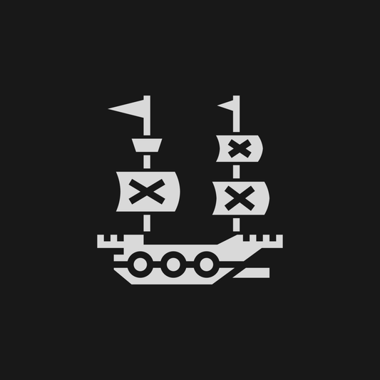 Full Speed Ahead Pirate Ship design artwork