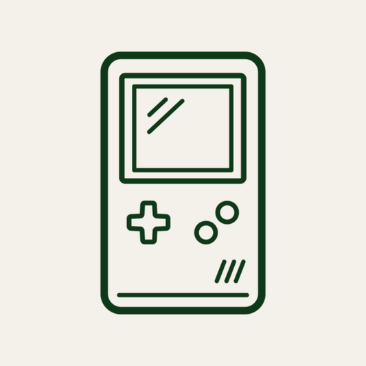 Gameboy Nostalgia Fitted & Embroidered T-shirt design artwork