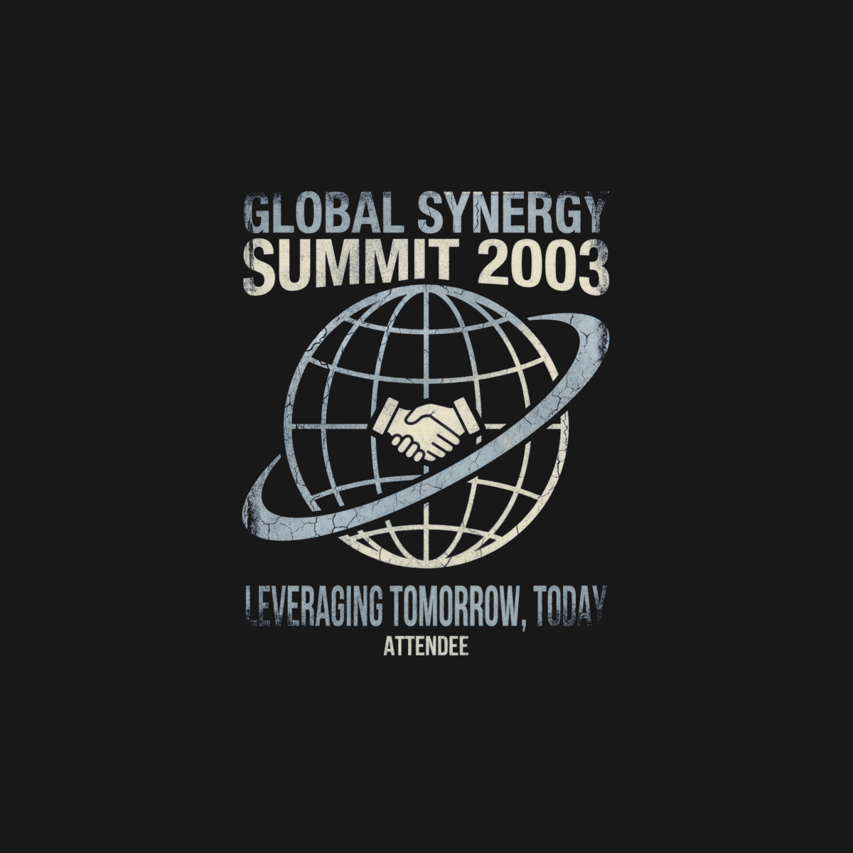 Global Synergy Summit 2003 | Vintage Conference Tee design artwork