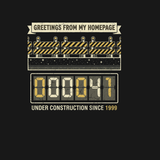 Greetings from My Homepage | Retro Internet Tee design artwork
