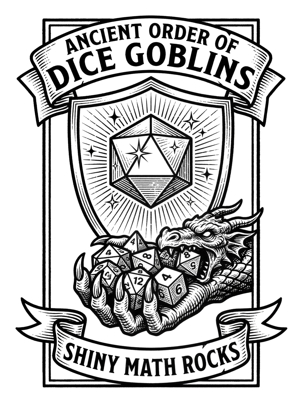 Ancient Order of Dice Goblins | Kiss-Cut Sticker