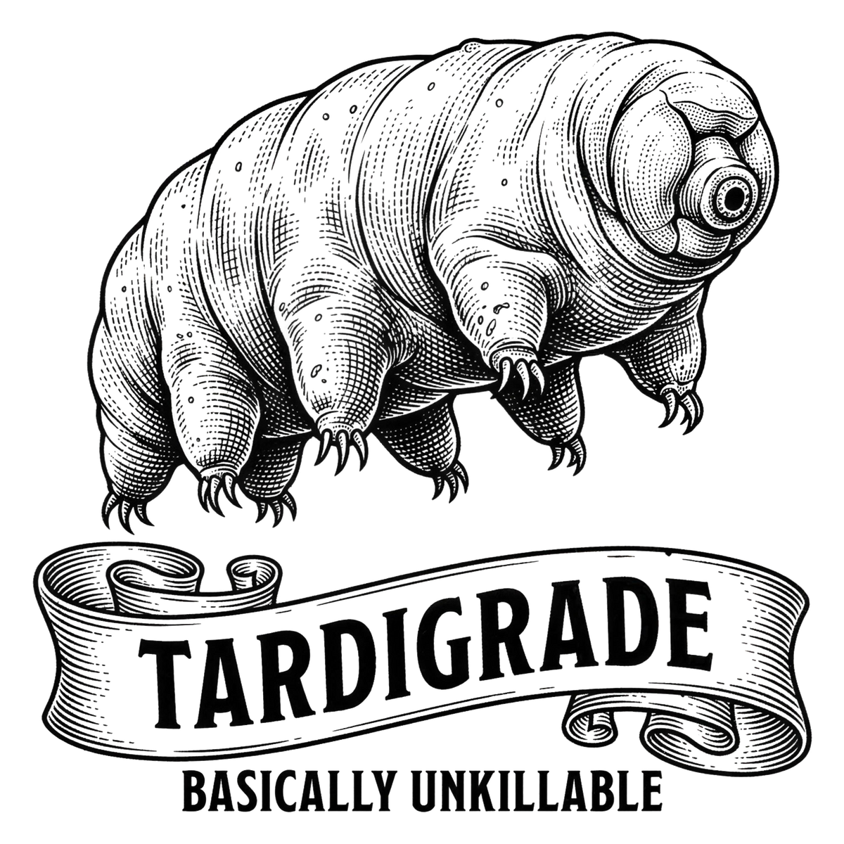 Tardigrade: Basically Unkillable | Kiss-Cut Sticker