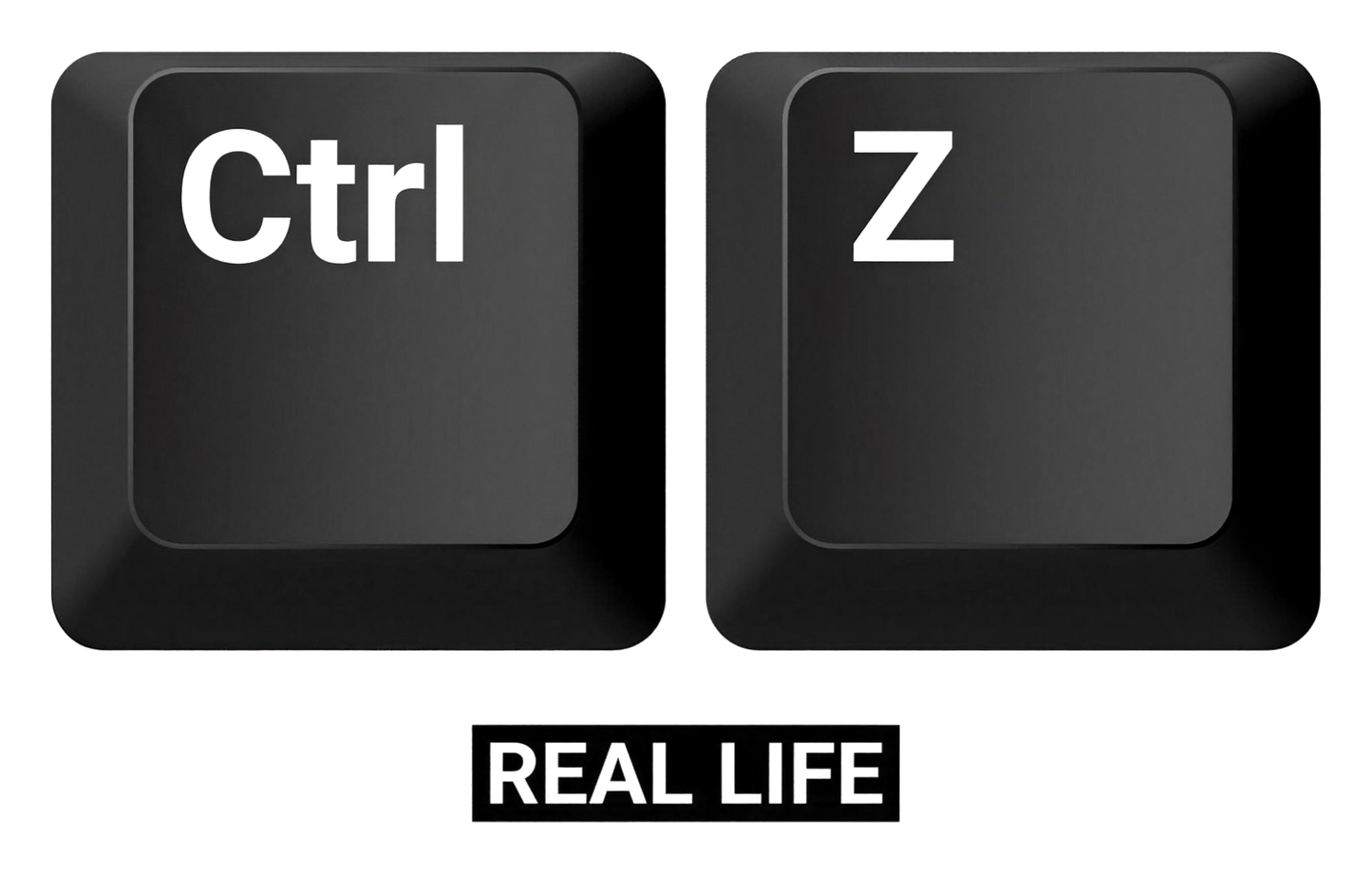 Ctrl+Z: Undo Real Life | Kiss-Cut Sticker